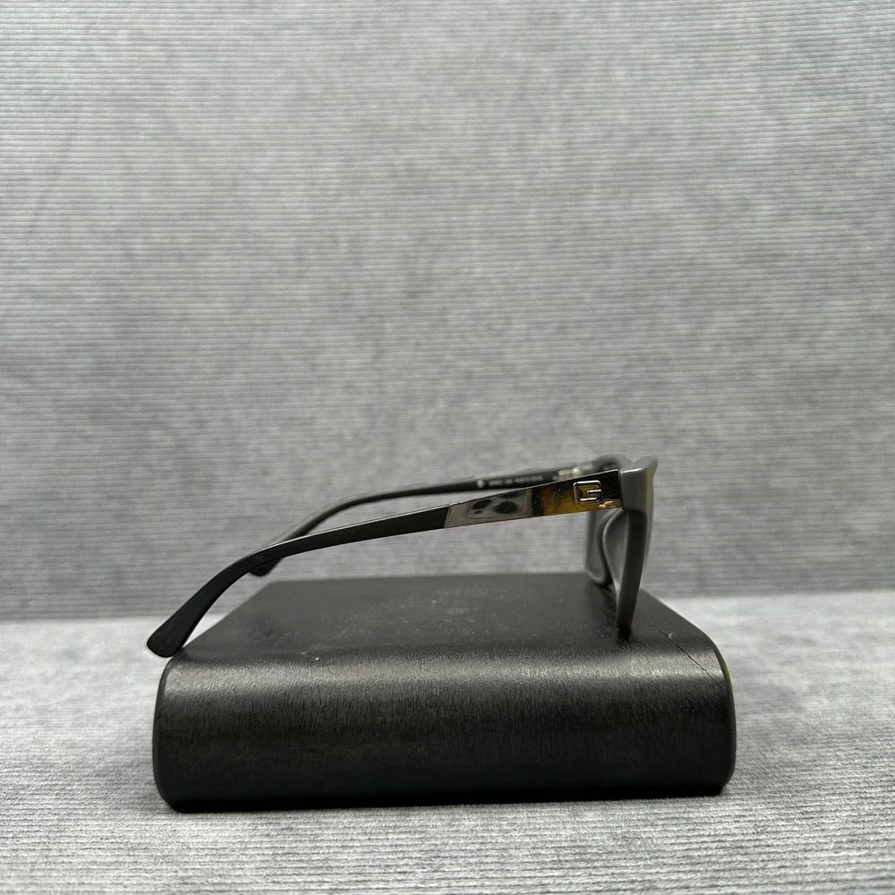 Guess Mens Rectangular Sunglasses Matte Gray Blue Mirrored Lens GU6952